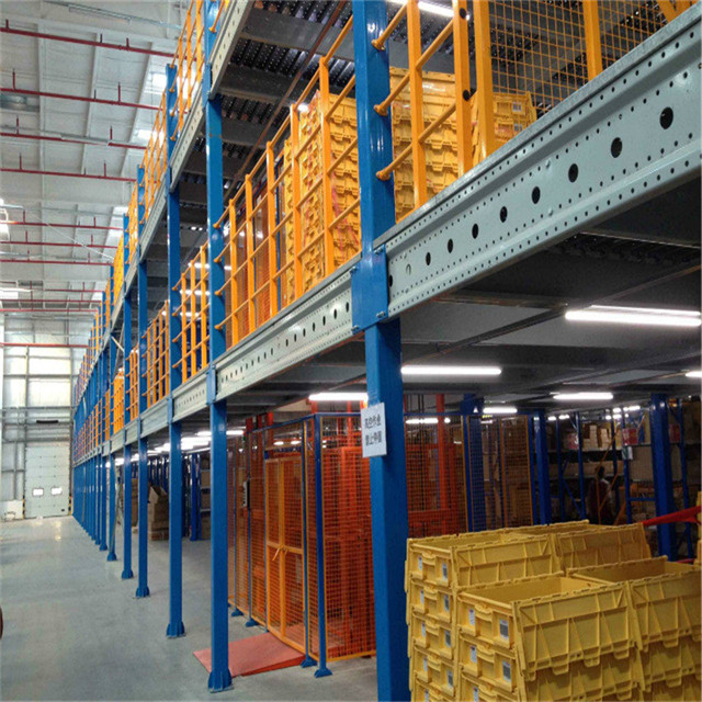 High Density Storage Steel Mezzanine Floor Racking System for Industry