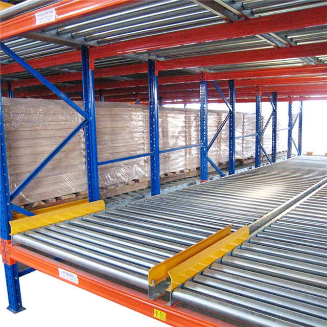 Steel Roller Slide Warehouse Gravity Flow Pallet Racking