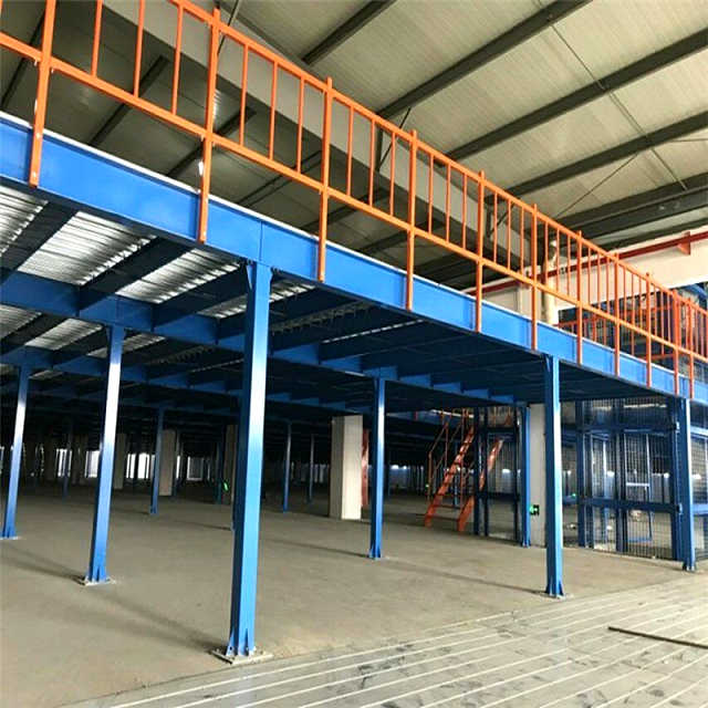 Steel Structure Mezzanine Floor Platform for Industrial Warehouse Storage