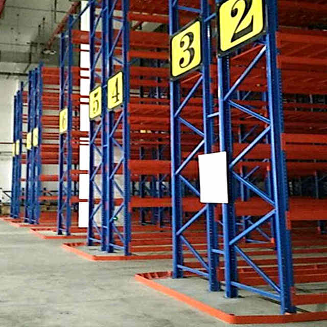 Metal Warehouse Very Narrow Pallet Racking with Guide Rail