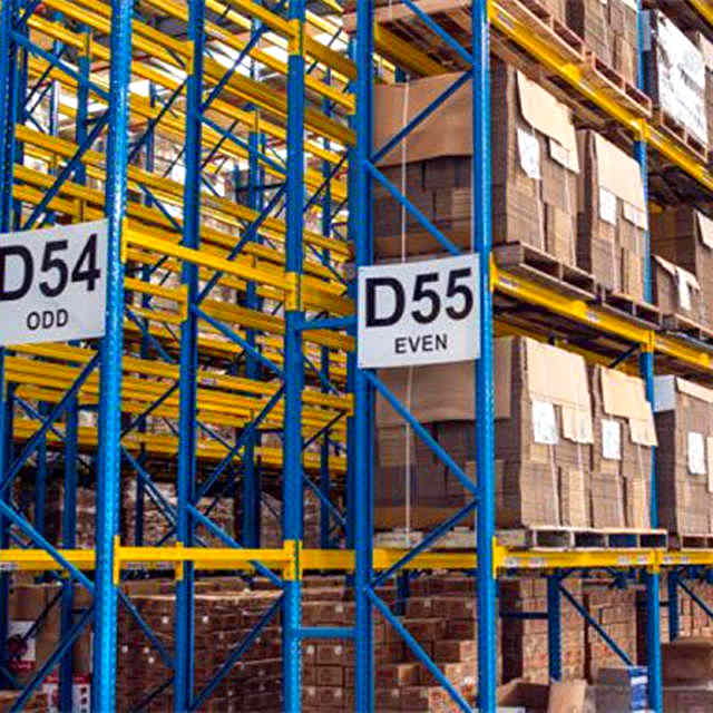 High Density Heavy Duty Warehousing Storage Very Narrow Aisle Pallet Racking