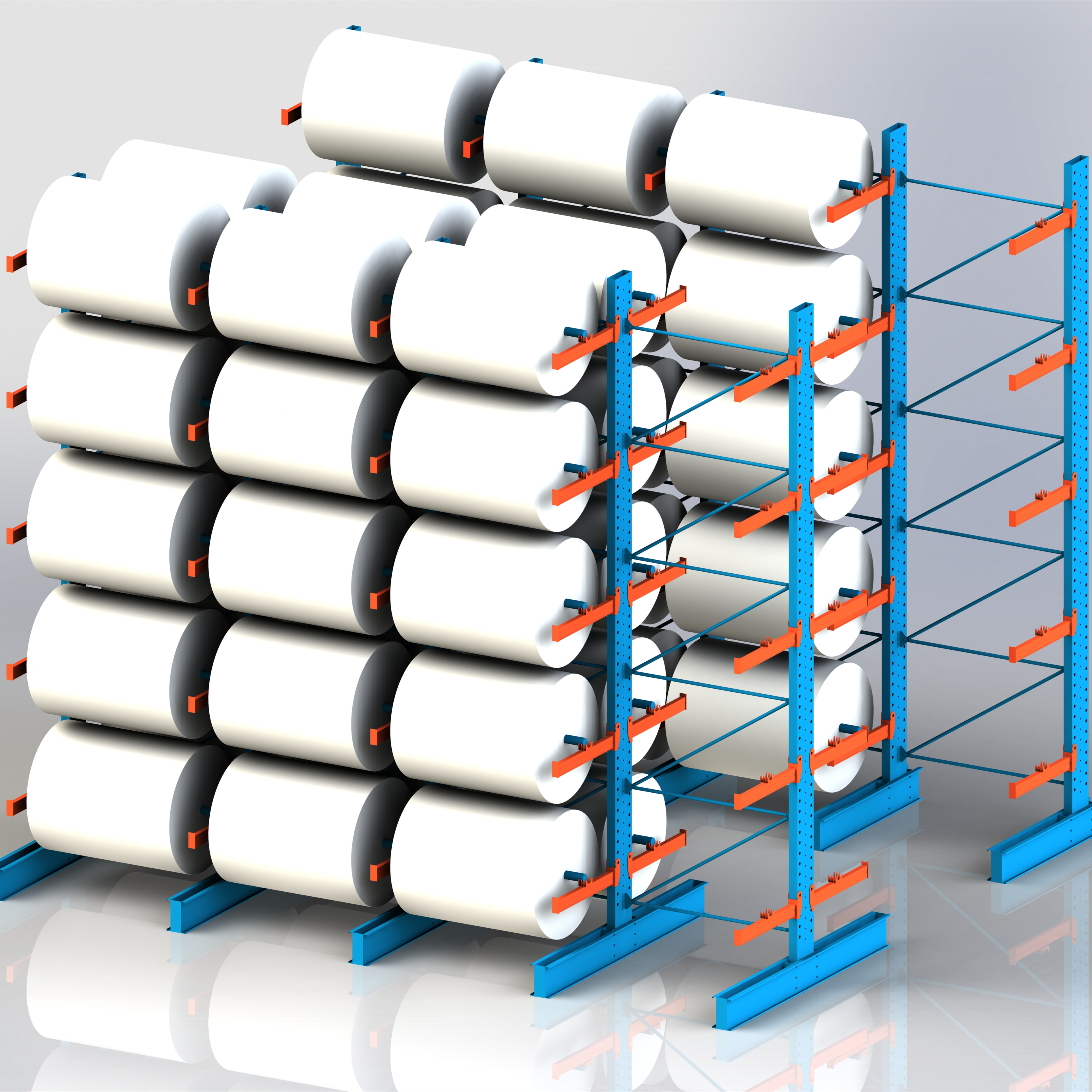 Heavy Duty Fabric Roll Storing Steel Cantilever Racking System Buy